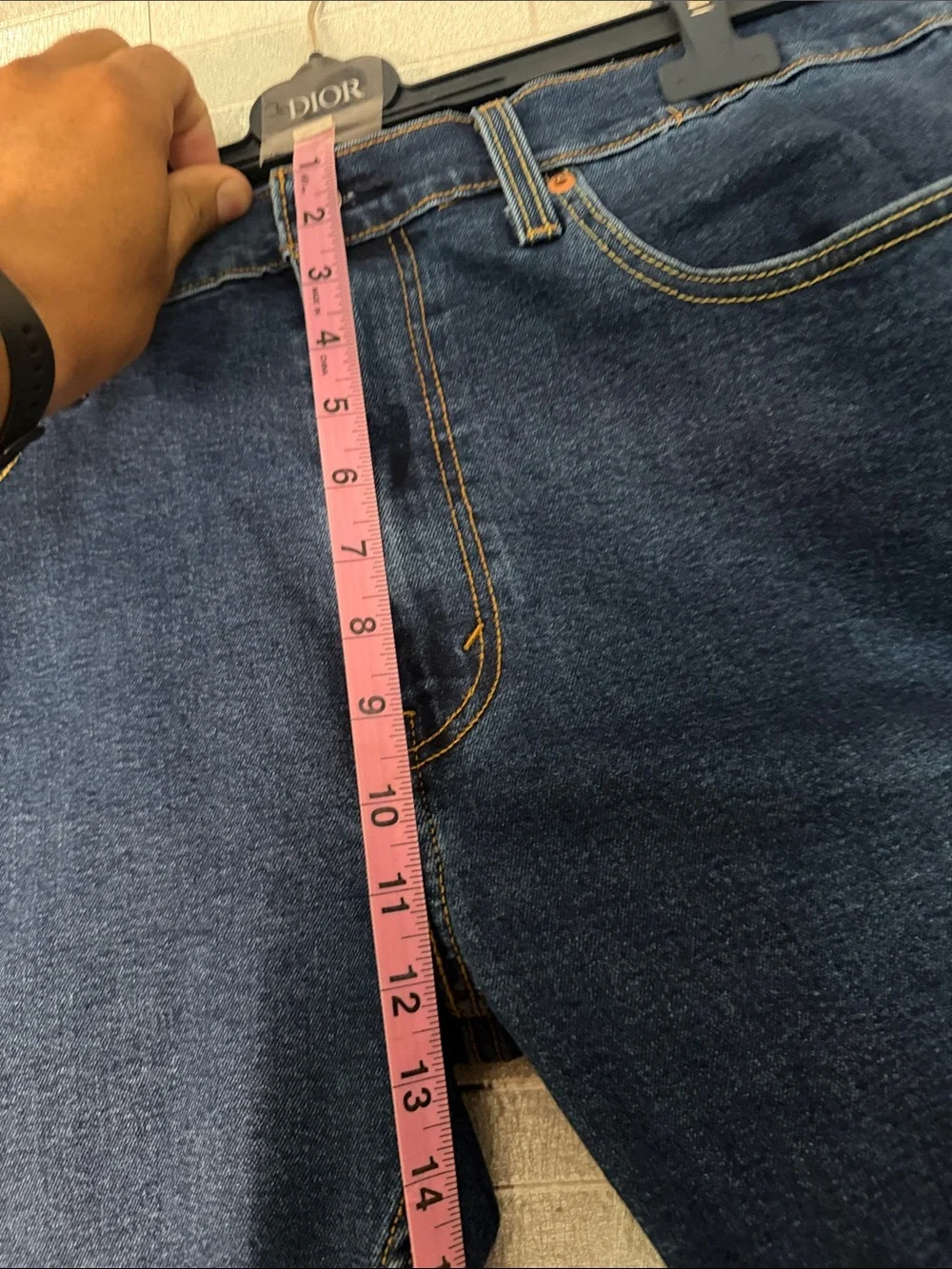Levi's 502 Men's Dark Blue Denim Jeans 36 x 30, Classic Straight Fit